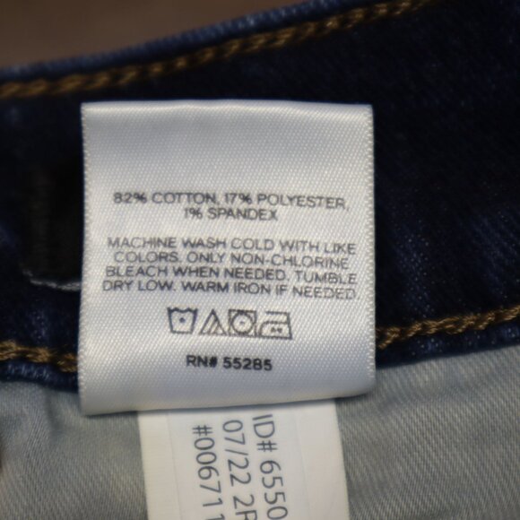 Express Straight Ankle High Rise Jeans Womens 2R Blue Elevated Basic Capsule - Picture 9 of 16